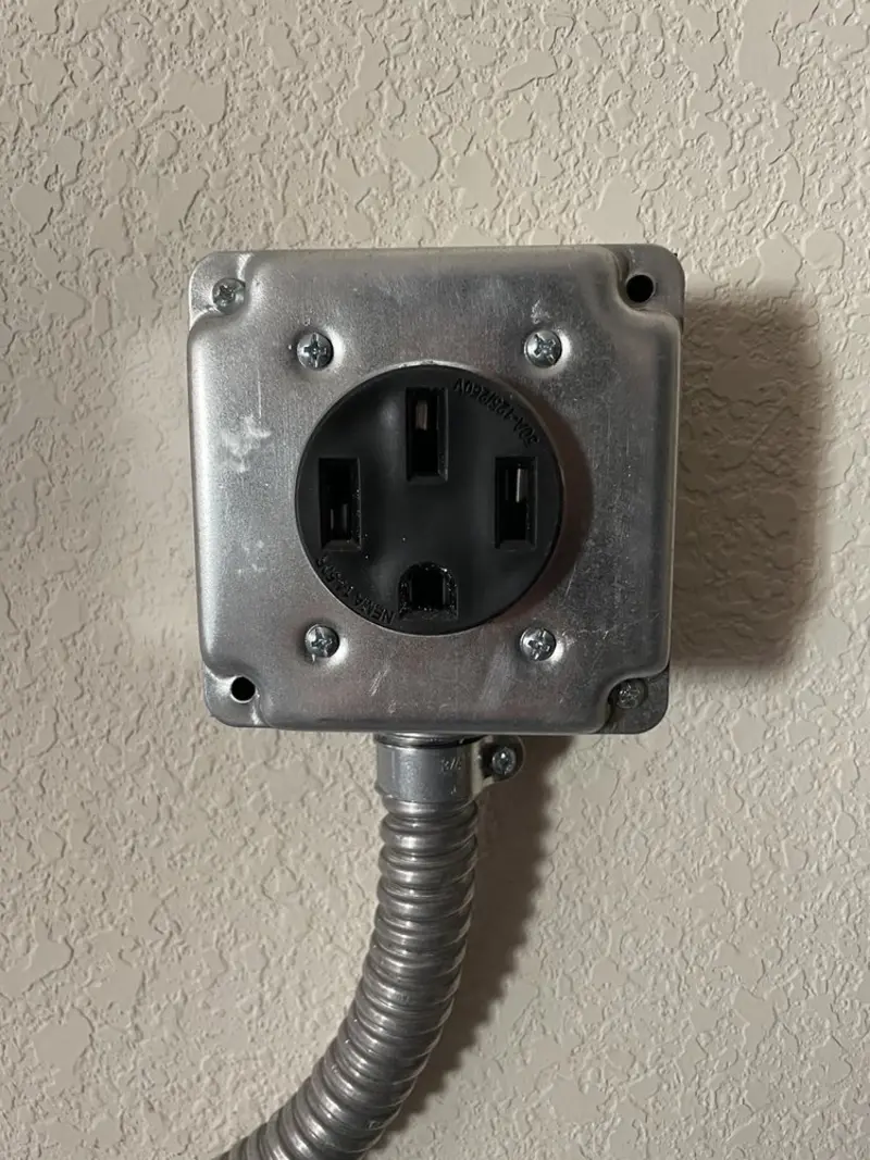 NEMA 14-50 outlet installed for Electrical Panel Upgrade in Indian Rocks Beach